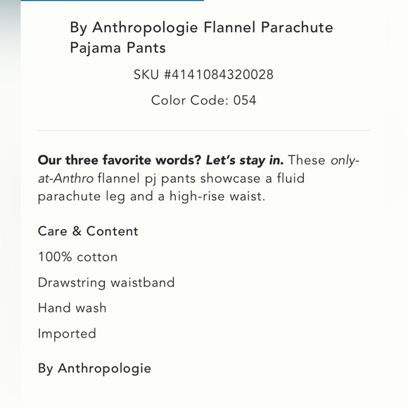 NWT new XL Anthropologie flannel parachute pajama bottoms pants plaid mauve - Picture 4 of 17